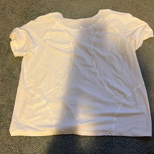 White lulu athletic top